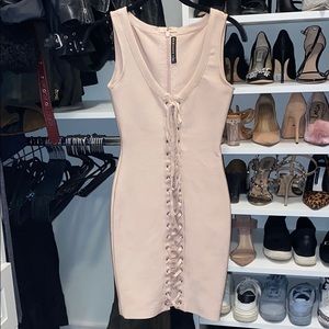 Bandage Pink dress